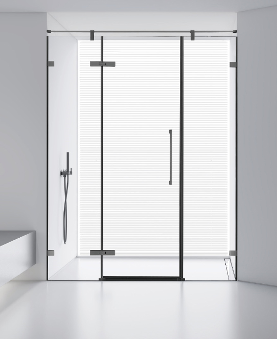 Swing/Hinged Frameless Glass Shower Partition