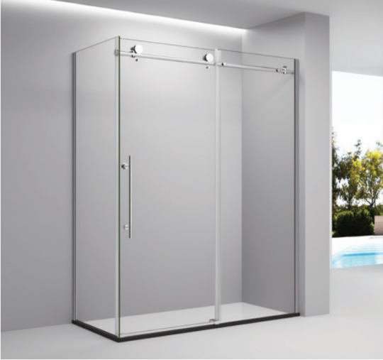 Frameless Single Sliding Shower Cubicle