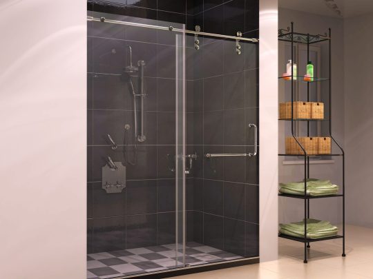 Frameless Single Sliding Shower Door