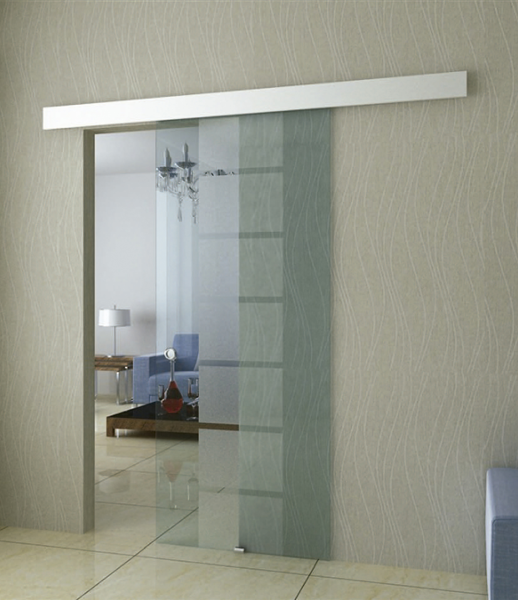 Glass Barn Door Profiles & Hardware Kit - Image 2